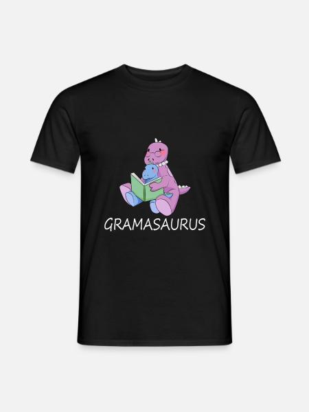 Gramasaurus oma Tyrannosaurus TRex - Heren T-shirt - zwart