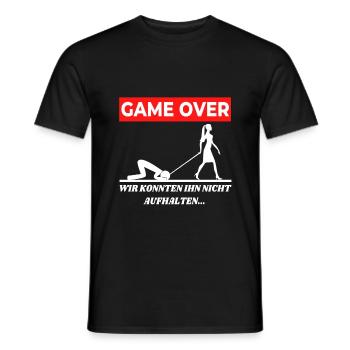 Game over wir konnten ihn nicht aufhalten - Männer T-Shirt - Schwarz - Vorne - AI Model Male 178 light (178cm)