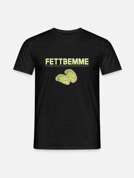 Fettbemme Ostdeutsche Spezialität - Männer T-Shirt - Schwarz