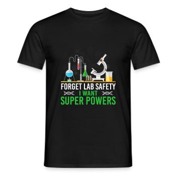 Funny chemist saying design - Men's T-Shirt - black - Front - AI Model Male 178 light (178cm)