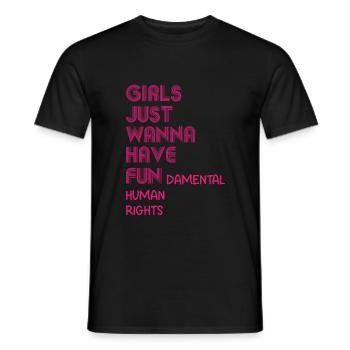 Women's equality - Men's T-Shirt - black - Front - AI Model Male 178 light (178cm)