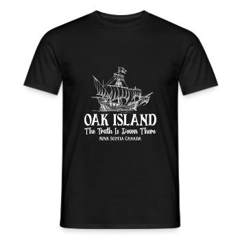 Oak Island Kanada Hunting - Männer T-Shirt - Schwarz - Vorne - AI Model Male 178 light (178cm)