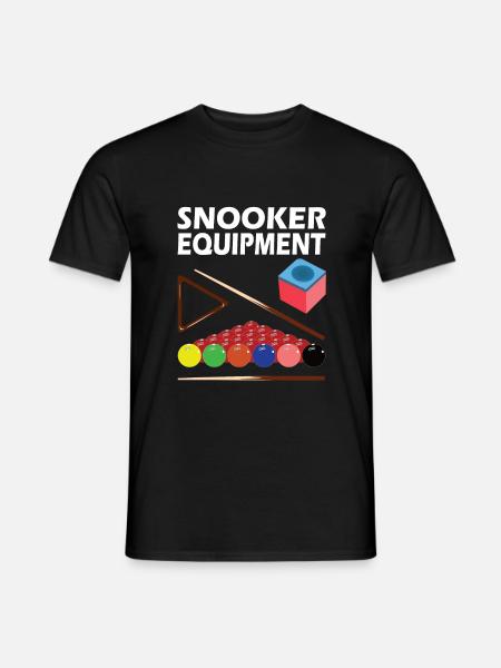 Snooker Pool & Billard Equipment - Männer T-Shirt - Schwarz