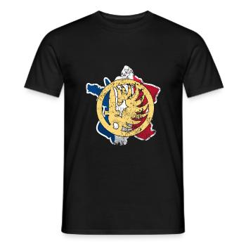 Légion et parachutistes - T-shirt homme - noir - Devant - AI Model Male 178 light (178cm)