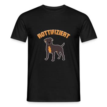 Rottifizier Rottweiler Design - Männer T-Shirt - Schwarz - Vorne - AI Model Male 178 light (178cm)
