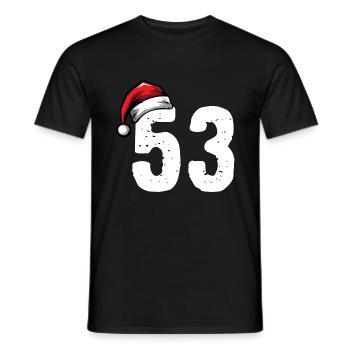 53 Numéro Noël - T-shirt homme - noir - Devant - AI Model Male 178 light (178cm)