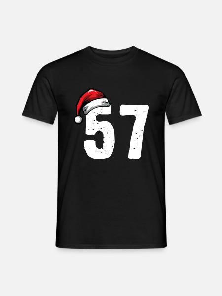57 Numéro Noël - T-shirt homme - noir