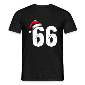 66 Numéro Noël - T-shirt homme - noir - Devant - AI Model Male 178 light (178cm)