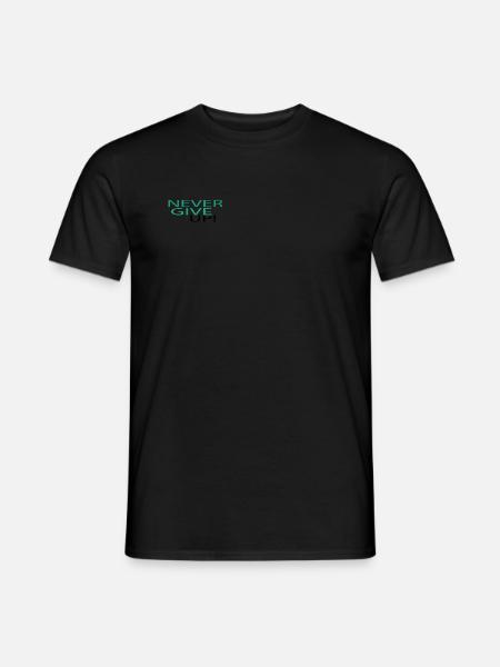 NEVER GIVE UP - Men's T-Shirt - black