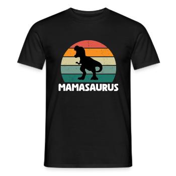 Mamasaurus - Männer T-Shirt - Schwarz - Vorne - AI Model Male 178 light (178cm)