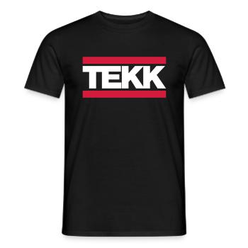 TEKK - Men's T-Shirt - black - Front - AI Model Male 178 light (178cm)