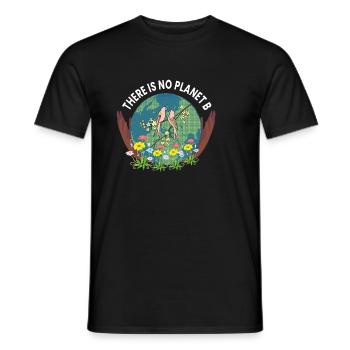 no planet b - Männer T-Shirt - Schwarz - Vorne - AI Model Male 178 light (178cm)