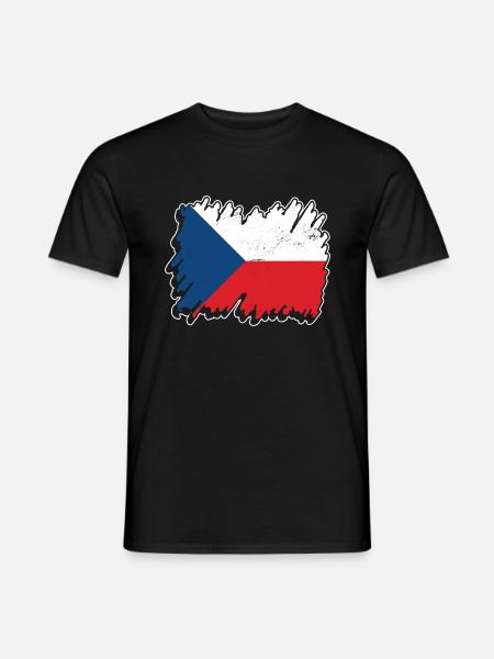 Czech Design für Tschechen Fans - Männer T-Shirt - Schwarz