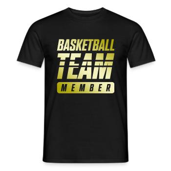 Équipe de basket-ball - T-shirt homme - noir - Devant - AI Model Male 178 light (178cm)