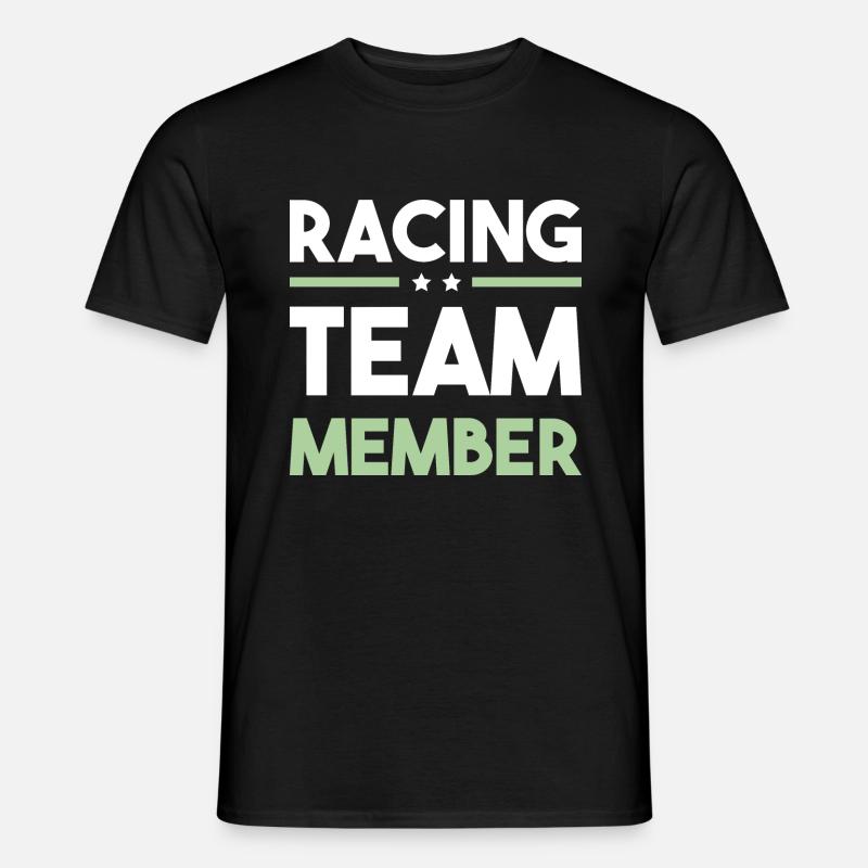 Racing Team - Männer T-Shirt - Schwarz