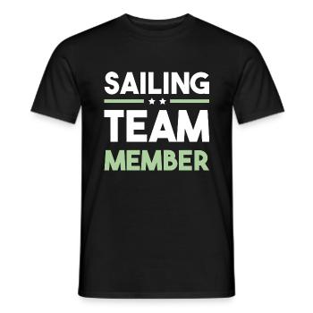 Équipe de voile - T-shirt homme - noir - Devant - AI Model Male 178 light (178cm)