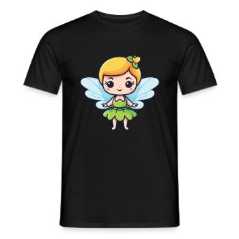 Fairy Cute Baby Fairy Tale - Men's T-Shirt - black - Front - AI Model Male 178 light (178cm)