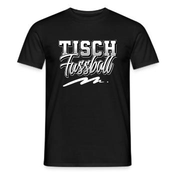 Tisch Fußball - Männer T-Shirt - Schwarz - Vorne - AI Model Male 178 light (178cm)