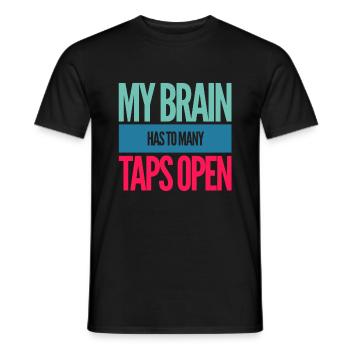 Lustiges T-Shirt - Männer T-Shirt - Schwarz - Vorne - AI Model Male 178 light (178cm)