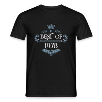 1978 best of - Männer T-Shirt - Schwarz - Vorne - AI Model Male 178 light (178cm)