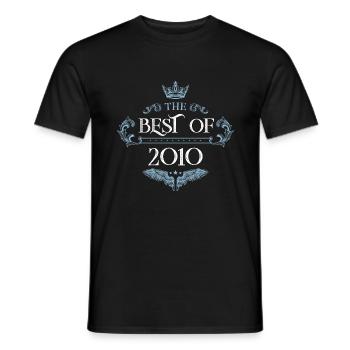 2010 best of - Men's T-Shirt - black - Front - AI Model Male 178 light (178cm)
