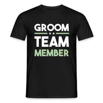 Groom Team - Männer T-Shirt - Schwarz - Vorne - AI Model Male 178 light (178cm)