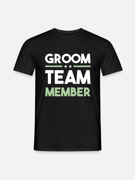 Groom Team - Männer T-Shirt - Schwarz