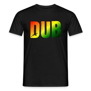 Dub - Men's T-Shirt - black - Front - AI Model Male 178 light (178cm)