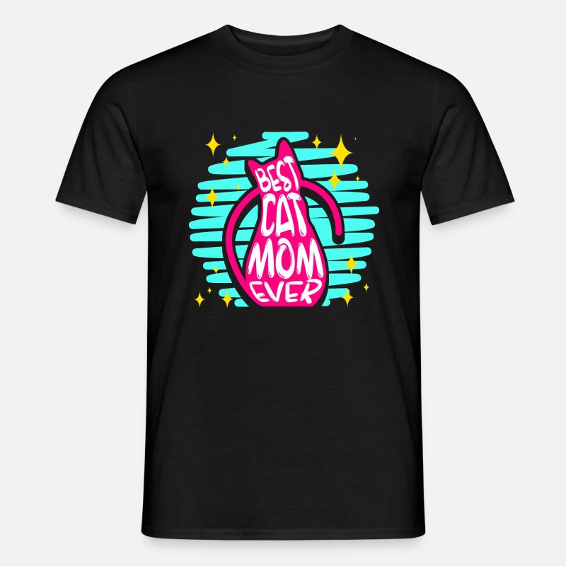 Katzen - Männer T-Shirt - Schwarz
