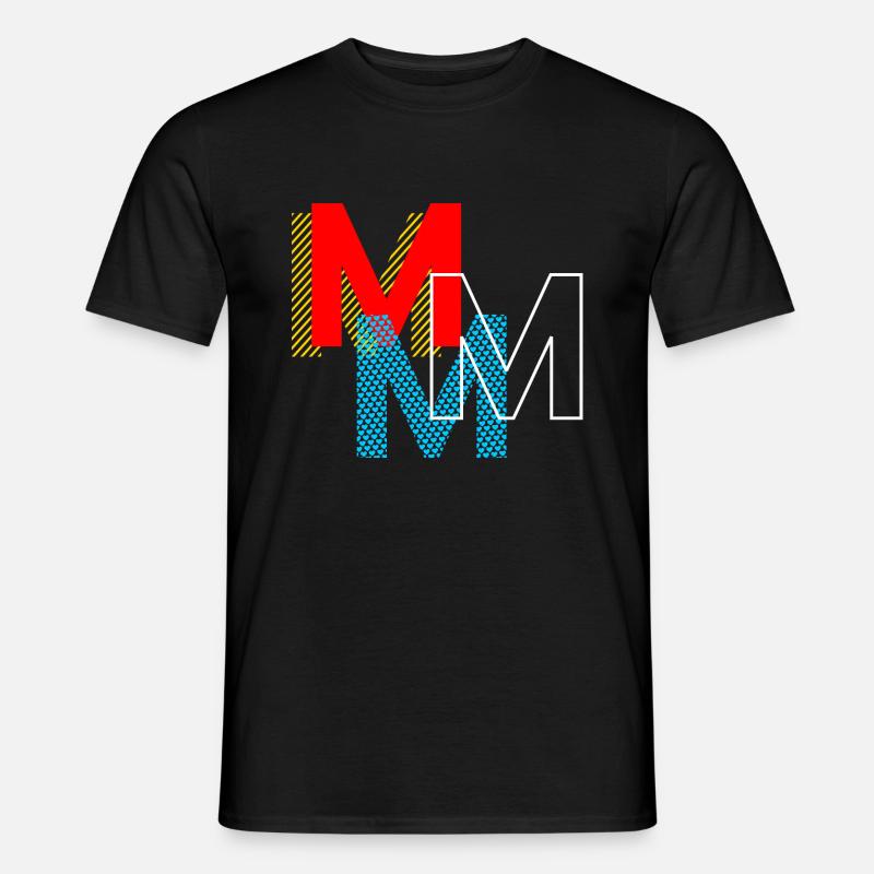M m m m - Männer T-Shirt - Schwarz