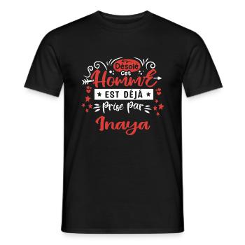 Cadeau Homme déja pris par Inaya - T-shirt homme - noir - Devant - AI Model Male 178 light (178cm)