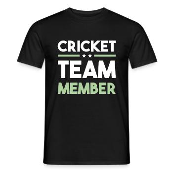 Cricket Team - Männer T-Shirt - Schwarz - Vorne - AI Model Male 178 light (178cm)