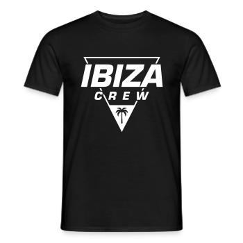 Ibiza Crew - Men's T-Shirt - black - Front - AI Model Male 178 light (178cm)