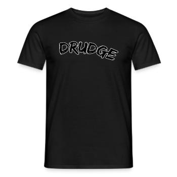Drudge - Men's T-Shirt - black - Front - AI Model Male 178 light (178cm)