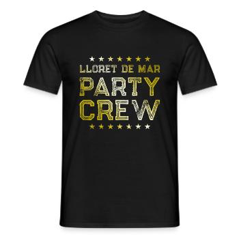 Lloret De Mar Party Crew - Männer T-Shirt - Schwarz - Vorne - AI Model Male 178 light (178cm)