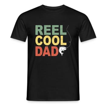 Fischen Dad Geschenkidee - Männer T-Shirt - Schwarz - Vorne - AI Model Male 178 light (178cm)