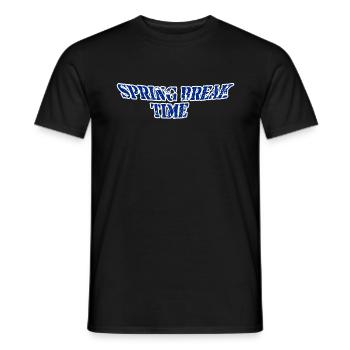 Spring break time - Männer T-Shirt - Schwarz - Vorne - AI Model Male 178 light (178cm)
