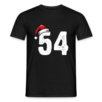 54 Nombre Noël - T-shirt homme - noir - Devant - AI Model Male 178 light (178cm)