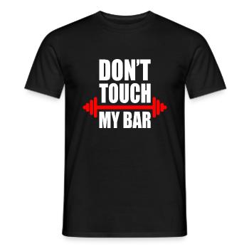 Dont touch my bar - Men's T-Shirt - black - Front - AI Model Male 178 light (178cm)