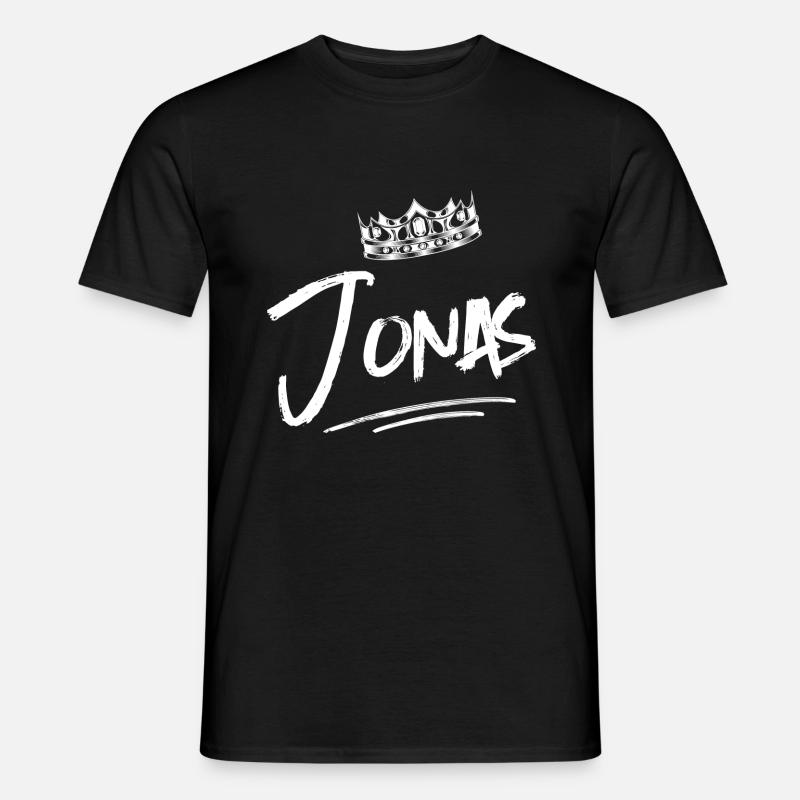 Jonas - Männer T-Shirt - Schwarz