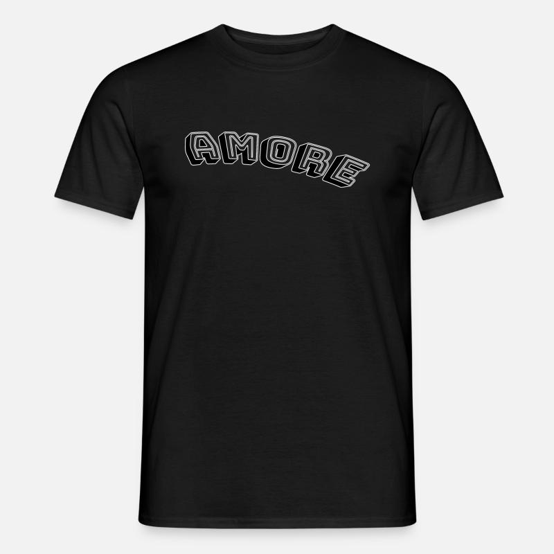 Amore - Männer T-Shirt - Schwarz