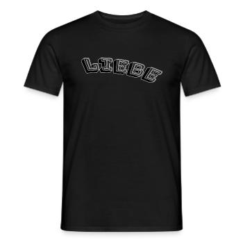 Amour - T-shirt homme - noir - Devant - AI Model Male 178 light (178cm)