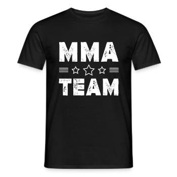 Mma Team - Männer T-Shirt - Schwarz - Vorne - AI Model Male 178 light (178cm)