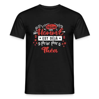 Cadeau Homme déja pris par Théa - T-shirt homme - noir - Devant - AI Model Male 178 light (178cm)