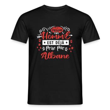 Cadeau Homme déja pris par Albane - T-shirt homme - noir - Devant - AI Model Male 178 light (178cm)
