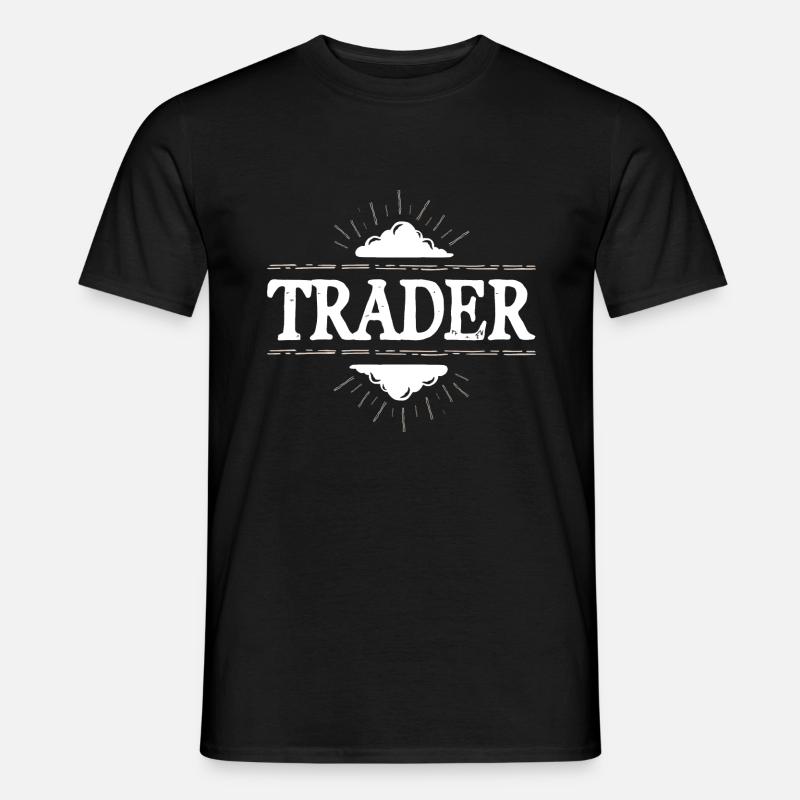 Trader Beruf - Männer T-Shirt - Schwarz
