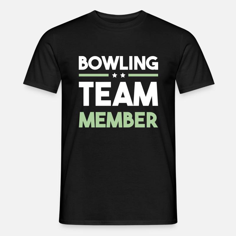 Bowling Team - Männer T-Shirt - Schwarz