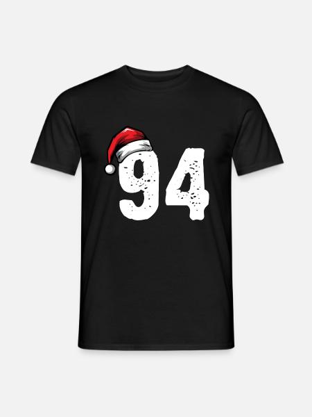 94 Number Christmas - Men's T-Shirt - black