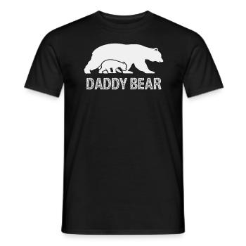 Daddy Bear - Men's T-Shirt - black - Front - AI Model Male 178 light (178cm)