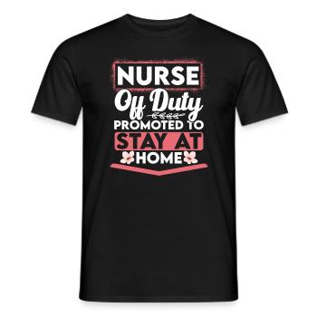 Unité de soins intensifs de retraite infirmière - T-shirt homme - noir - Devant - AI Model Male 178 light (178cm)